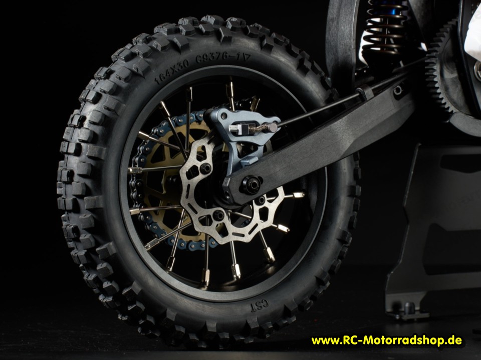 SAG-KIT: X-Rider 1:4 Cross-Motorrad SAGITTARIUS KIT blau / rot mit elektr. Gyro (ohne RC Komponenten) SAG-KIT